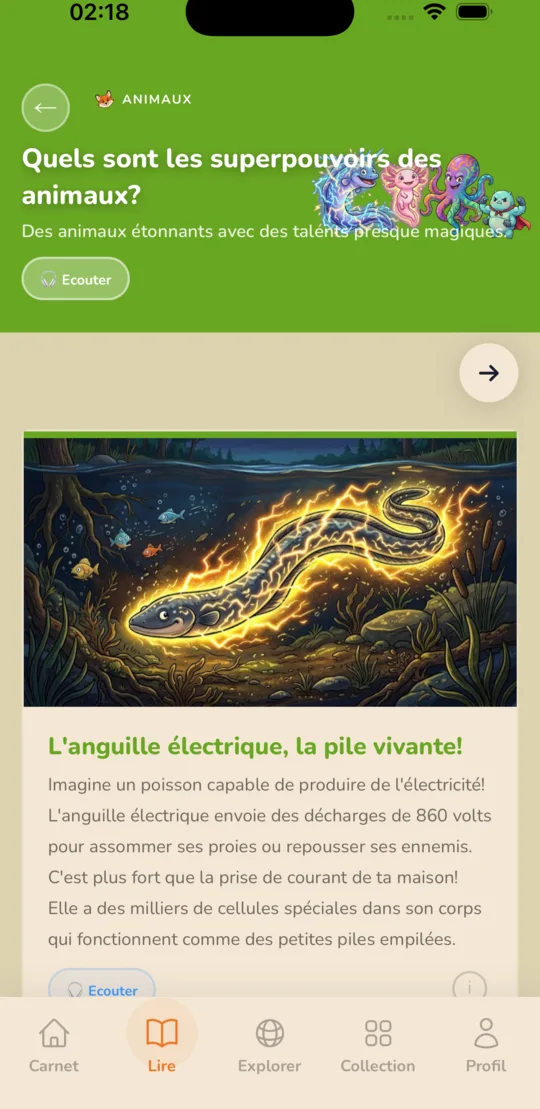 Sujet illustré de Tibumo Découvertes, en français.